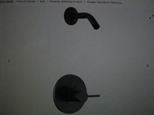 DELTA MODERN MATTE BLACK MODERN  SINGLE HANDLE SHOWER FAUCET-NEW - Picture 1 of 1
