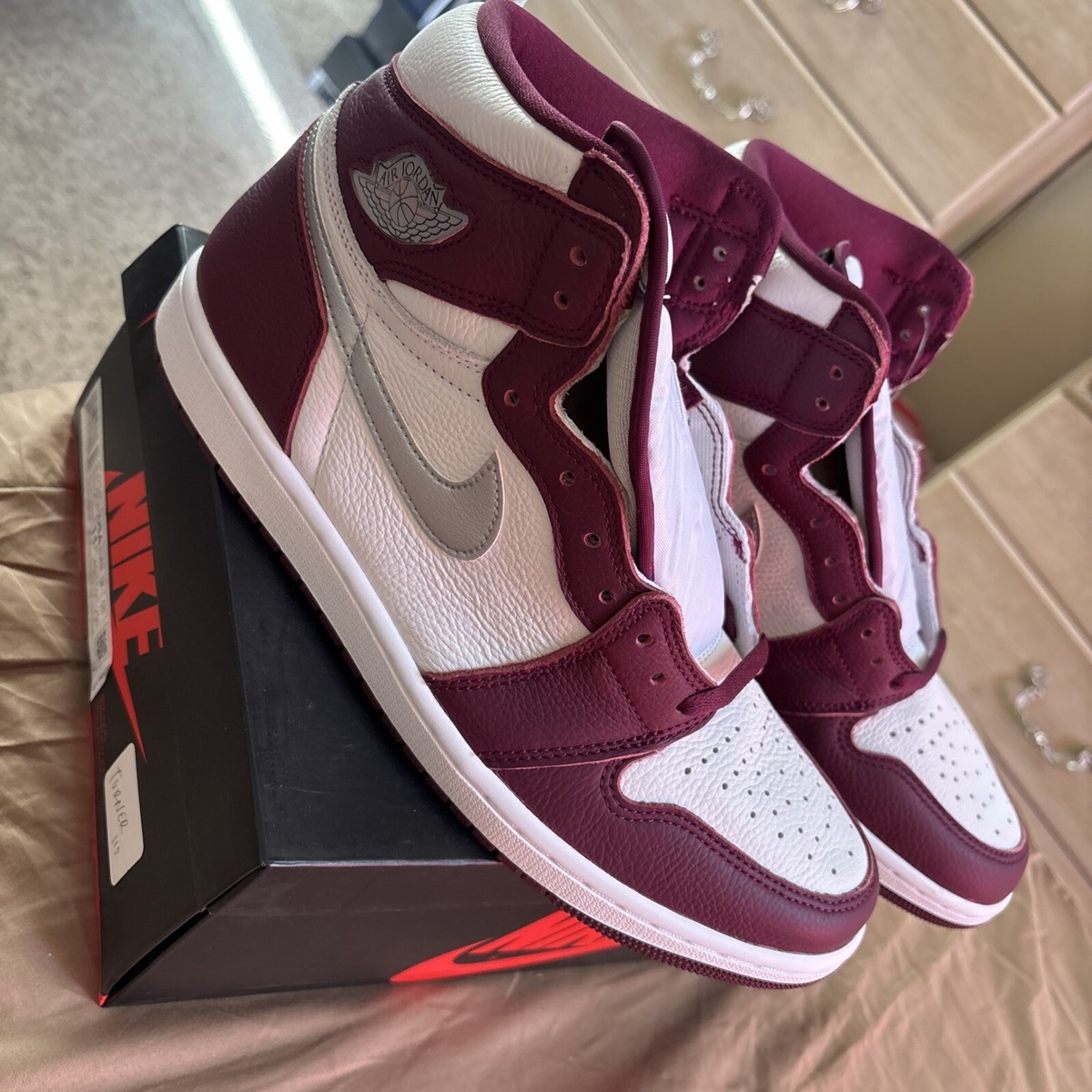 Jordan 1 Retro High OG Bordeaux for Sale | Authenticity Jordan 1 Retro High OG Bordeaux for Sale | Authenticity
