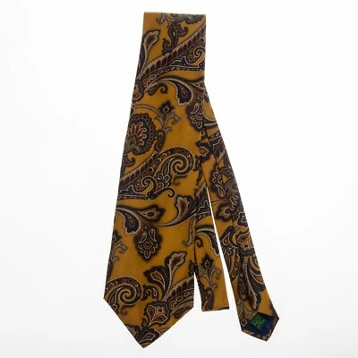 Corbata de seda floral cachemira azul rojo dorado iridiscente Club Room Foto 1 de 4