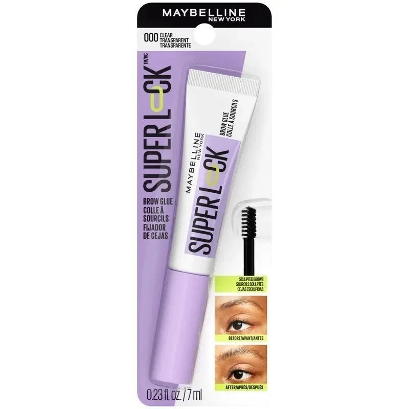 Maybelline  Super Lock Brow Glue Clear Eyebrow Gel, Clear, 0.23 fl oz - Image 1 of 4