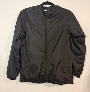 Jacke Grandwish Kinder schwarz Reißverschluss gefüttert Nylon außen leicht Unisex 12 - Bild 1 von 8