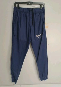 Nike Air Jogger Pants Mens Sz M Blue Tappered Legs Stretch Flex Work Out (C6) - Picture 1 of 9