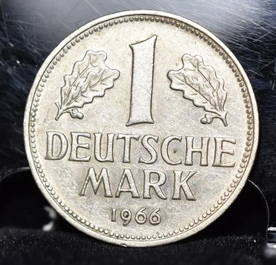 Alemania 1966-F 1 marco alemán KM#110 CAT $42,50 - BU Foto 1 de 2