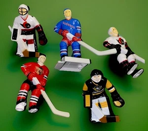Hockey Toy Figures Lot Canada Rangers 1999 Penguins Blackhawks USC Lot 5 - Picture 1 of 6