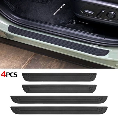 4pcs For Honda Accessories Car Door Sill Step Protector Cover Rubber  Sticker - Image 1 of 4