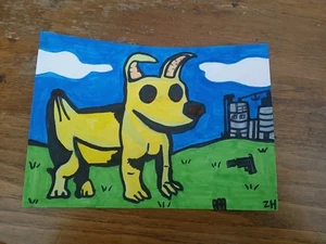 Zeichnung Malerei Fortnite Peely Hund Videospiel Tier Banane Simpsons Bart - Bild 1 von 1
