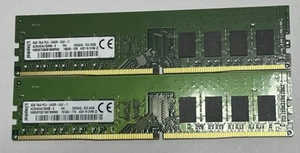 16GB Kingston 2 x 8GB 1RX8 PC4-2400R-UA0-11 Desktop Memory ACR24D4U7S8MB-8 - Picture 1 of 2