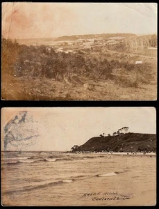 1916 Early Coolangatta, Railway Station, Town, Headlands RPPC,Rockhampton post/m - Picture 1 of 2
