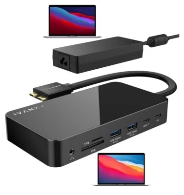 iVANKY FusionDock 1 MacBook Pro Docking Station with 150W Power Adapter, 12-in-2 - Image 1 of 4