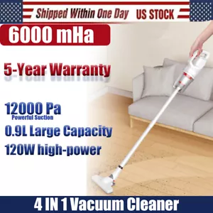 12000PA Powerful Suction Handheld Vac HEPA Filter Cordless Stick Vacuum Cleaner - Picture 1 of 12