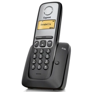 Gigaset - A130 - Cordless Phone - Black - New - Zdjęcie 1 z 4