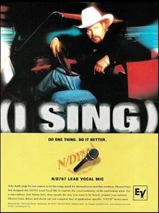 Toby Keith Electro-Voice EV N/D767 Micrófono Vocal Plomo Anuncio Micrófono Anuncio - Imagen 1 de 3