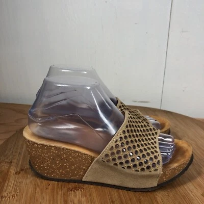 Spring Step Sandals 39 Womens 8 Slides Wedge Slip On Open Toe Shoes Casual - Image 1 of 4