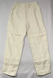 Donna Morgan Women Pants Casual 4 White Linen - Picture 1 of 6