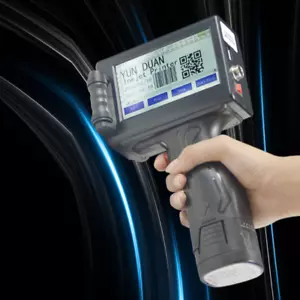 Handheld Inkjet Printer Touch Screen Dates Logo Laser Coder Label QR Bar Code - Picture 1 of 7