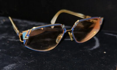 Cazal Women's Sunglasses Frame Only MOD. 238 White/Gold 61 mm - Image 1 of 4