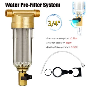 Sistema prefiltro acqua/filtro acqua sedimenti spin down intera casa - 60 micron US - Foto 1 di 12