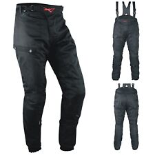 Pantaloni 3 Strati Moto Tessuto Cordura Impermeabile Sfoderabile Termico