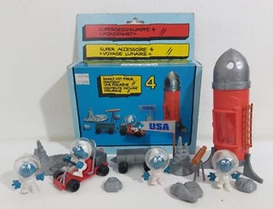 76219 Puffi Schleich n. 4.0604 - Puffo Astropuffi Moon Voyage - Boxato - Foto 1 di 8