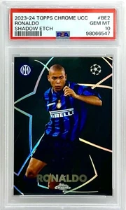 2023-24 Topps Chrome UEFA Club Competitions RONALDO #BE-2 Shadow Etch *Case Hit* - Picture 1 of 6