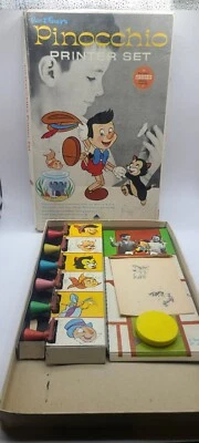 Vintage Walt Disney's  Pinocchio Printer Stamp Set By Colorforms 1962 - Image 1 of 4