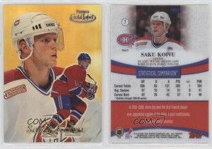1999-00 Topps Gold Label Class 3 Black Saku Koivu #7