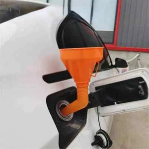 Car Long Stem Funnel 130mm Auto Gasoline Oil Fuel Filling Tools Anti-splash - Bild 1 von 10