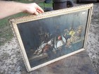 Rare Antique Lautz Bros & Co Soap Framed Print Dead Ducks Pheasants Grapes Art