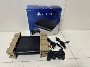Sony CECH-4300C 500GB PlayStation 3 PS3 Black Box Set - Picture 1 of 6