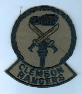 ARMY SROTC "CLEMSON RANGER" POCKET PATCH .... OLDER / VINTAGE PIECE (OD BAYONET) - Picture 1 of 1