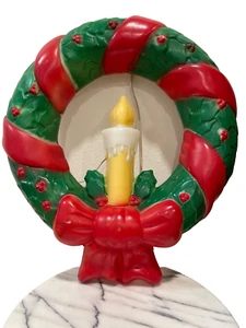Vtg Empire Lighted Christmas Wreath Blow Mold WORKS - Picture 1 of 16
