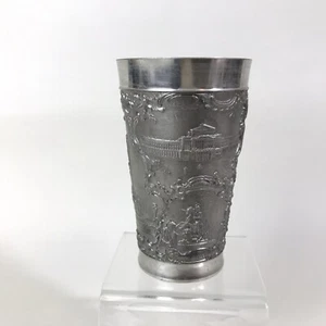 VTG Pewter Cup Dr 95% Zinn Poland Pomnik Sobieskigo Katedra Ago Jana Poland Rare - Picture 1 of 12
