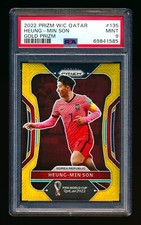 2022 PANINI PRIZM WORLD CUP #135 HEUNG-MIN SON GOLD REFRACTOR KOREA #8/10 PSA 9!