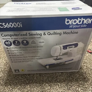 Brother CS6000I Computerized Sewing Machine with Wide Table - Picture 1 of 4