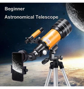 150X Beginner Astronomy Telescopes 70mm Coated Objective Moon-watching Telescope - Picture 1 of 10