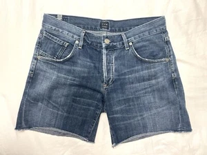 Citizens of Humanity Womens Cotton Distress Medium Wash Shorts Blue Size 27 - Picture 1 of 6