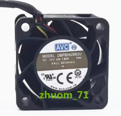 1PC AVC 4028 12V 1.80A DBPU0428B2U 4cm Inverter cooling Fan - Image 1 of 4
