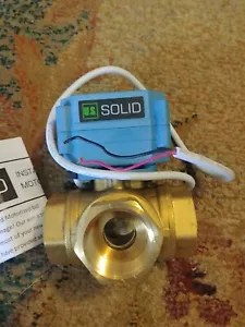 U.S. Solid 3 Way Motorized Ball Valve 1 inch Brass 110-230V AC USS-MSV10017 - Picture 1 of 6