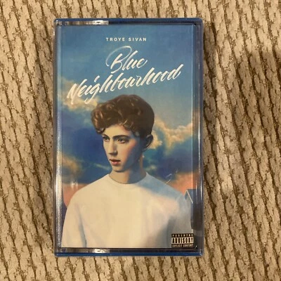 BLUE CASSETTE  TROYE SIVAN Blue Neighborhood URBAN OUTFITTERS Tape 0108 - Image 1 of 2