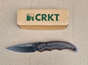 CRKT 1105K Endorser Assisted 3.18" Black Plain Blade, G10 Handles -- NEW IN BOX - Picture 1 of 5