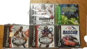 SEALED! Madden 2004, NBA Shooutout 2004, Syphon Filter & more Ps1 Game Lot (5) - Picture 1 of 11