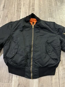 Alpha Industries MA-1 Bomber Jacket MIL-J-82790j Made In USA Size Large. - Picture 1 of 14
