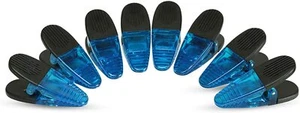 VIP Home Essentials - Thick Plastic Clips With Neodymium Magnet - 8 Blue Clips - Picture 1 of 5