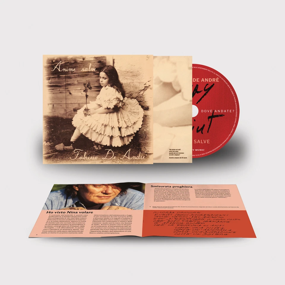 Fabrizio De André Anime Salve CD + Editoriales Booklet Way Point Ausgabe Neu - Bild 1 von 1