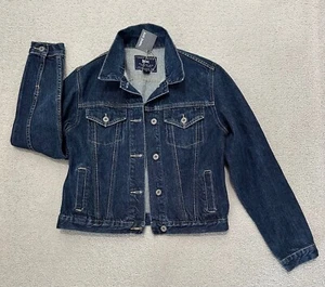 Just Jeans: Size: 12. Modern Style "Amaze Trucker" Dark-Denim, Mid-Length Jacket - Picture 1 of 22