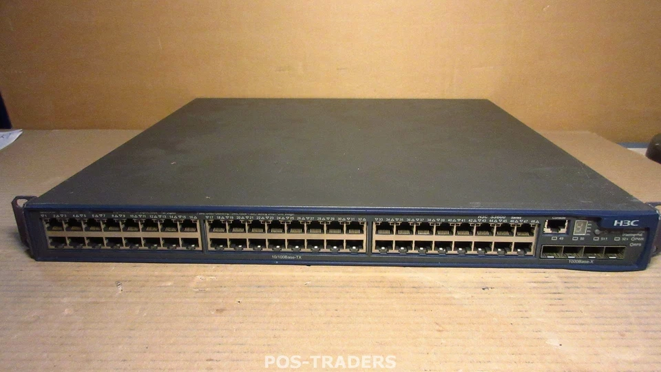 HP JD328A H3C S3600 A3600-48-PoE 48 Port PoE Ethernet Multi-Layer Manage - Image 1 of 4