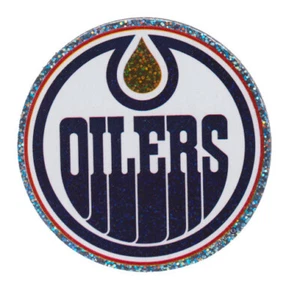 Pegatina de hockey de la NHL con logotipo cromado Edmonton Oilers #112 - Imagen 1 de 1