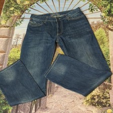 Robins jeans long flap bronze studded pockets size 32