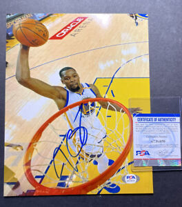 Kevin Durant signed autographed 8x10 Photo NBA MVP Warriors Basketball PSA COA 