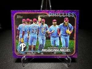 2024 Topps Series 1 - Philadelphia Phillies - Purple Foil (#130/799) - #126 - Picture 1 of 3